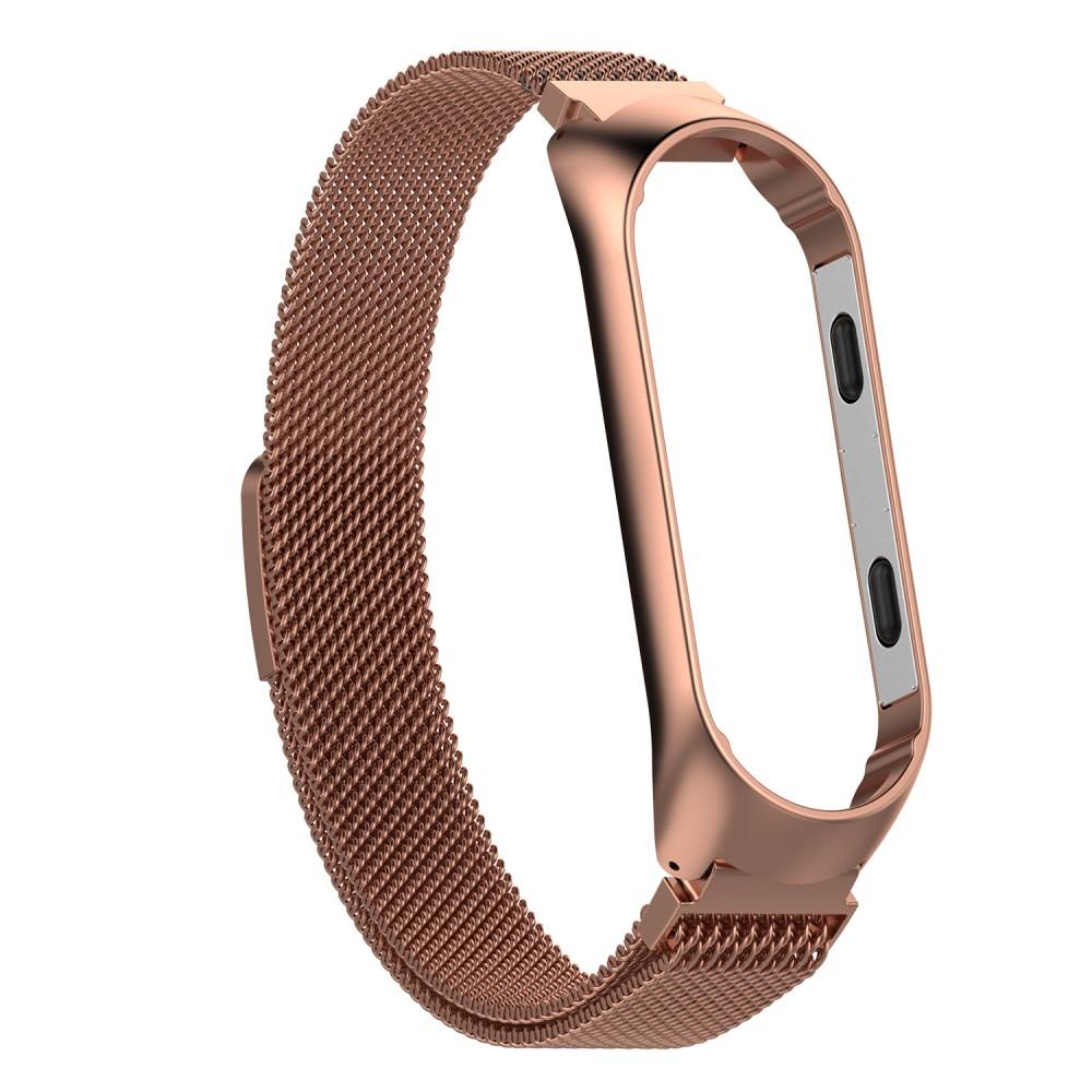 Xiaomi Mi Band 3/4 Armband Milanese Loop, roséguld