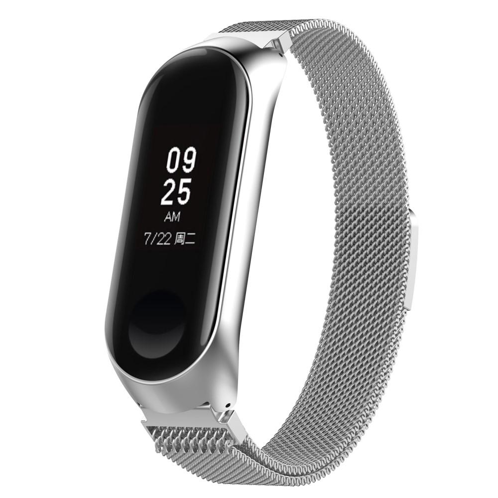 Xiaomi Mi Band 4/Mi Band 3 Armband Milanese Loop, Silver