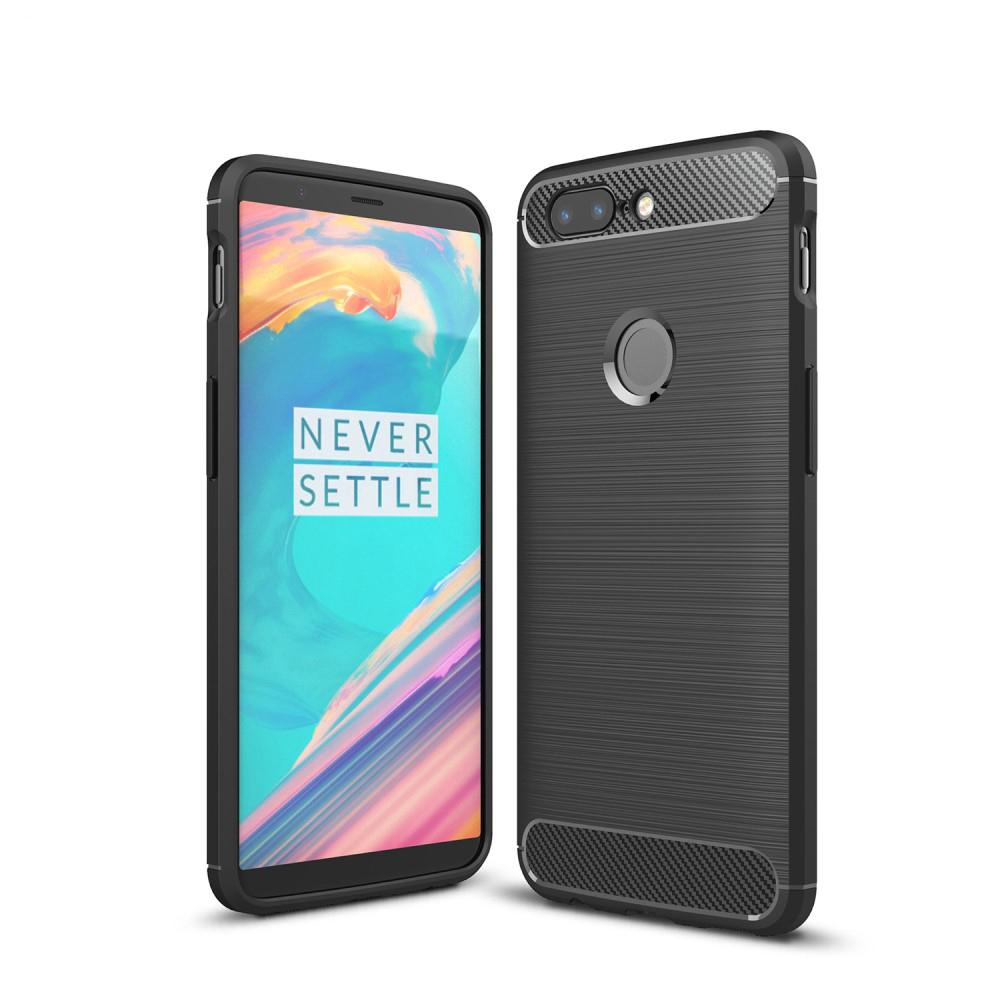  OnePlus 5T TPU-skal Brushed, Svart