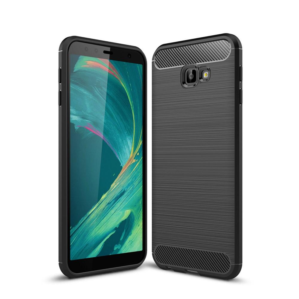 Samsung Galaxy J4 Plus 2018 TPU-skal Brushed, Svart