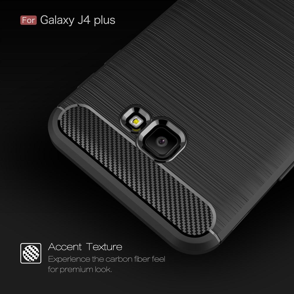 Samsung Galaxy J4 Plus 2018 TPU-skal Brushed, Black