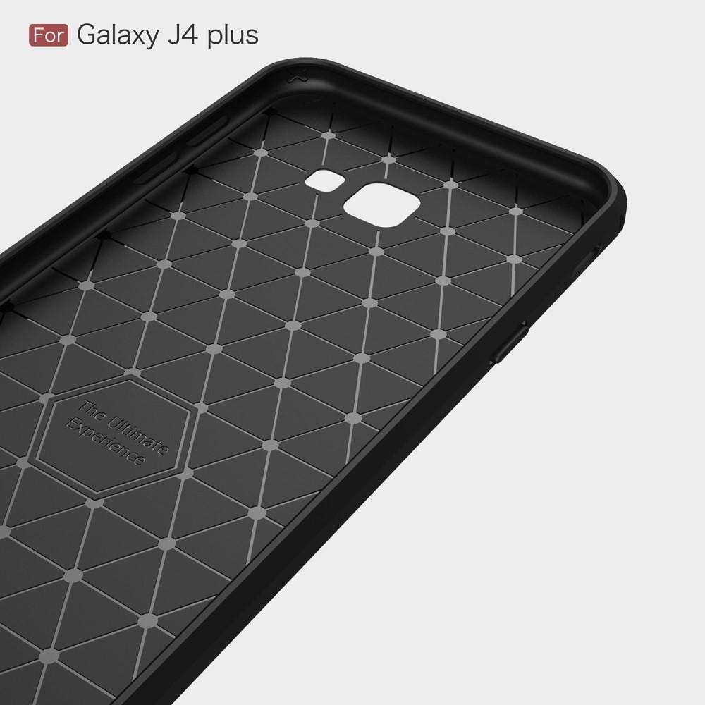 Samsung Galaxy J4 Plus 2018 TPU-skal Brushed, Svart