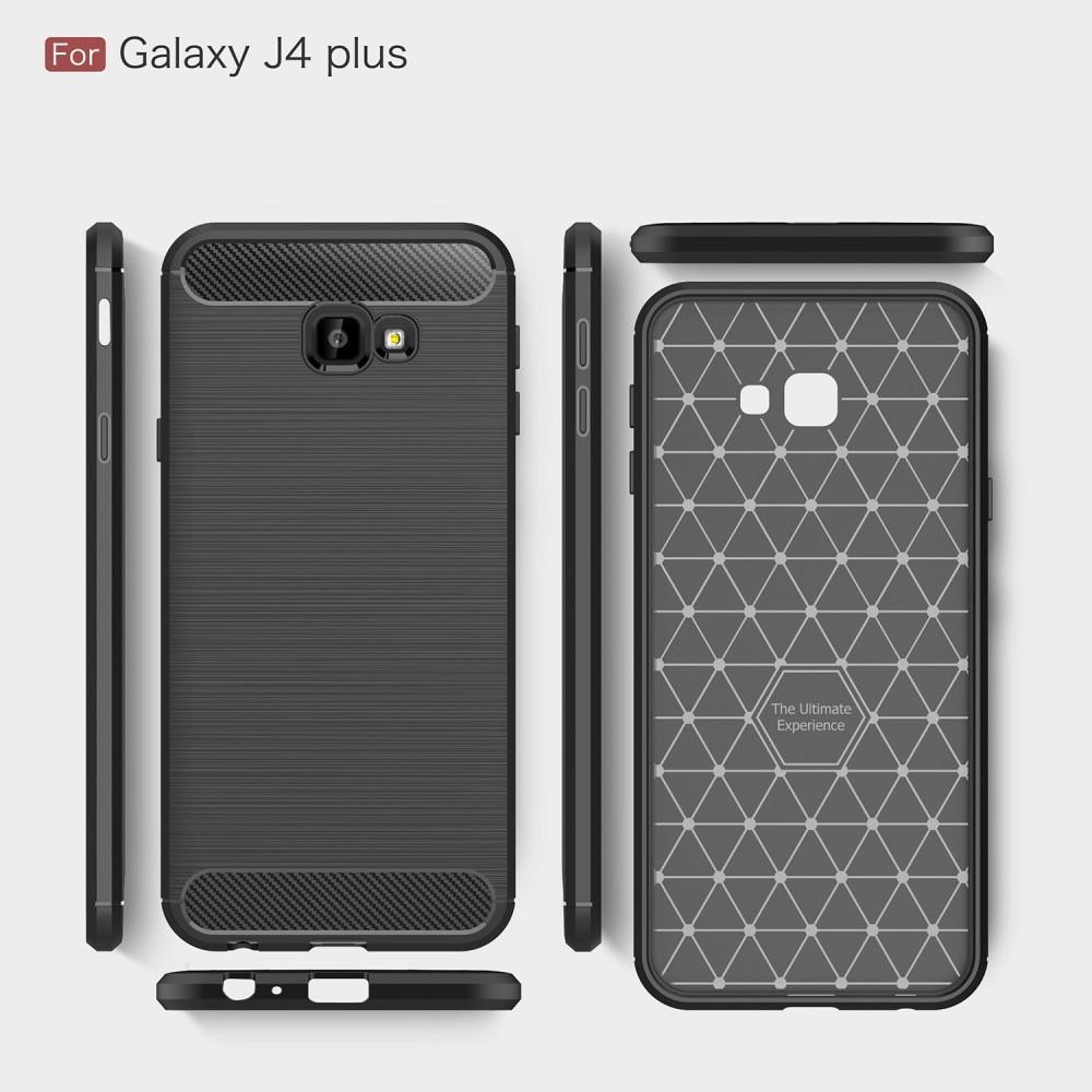 Samsung Galaxy J4 Plus 2018 TPU-skal Brushed, Black