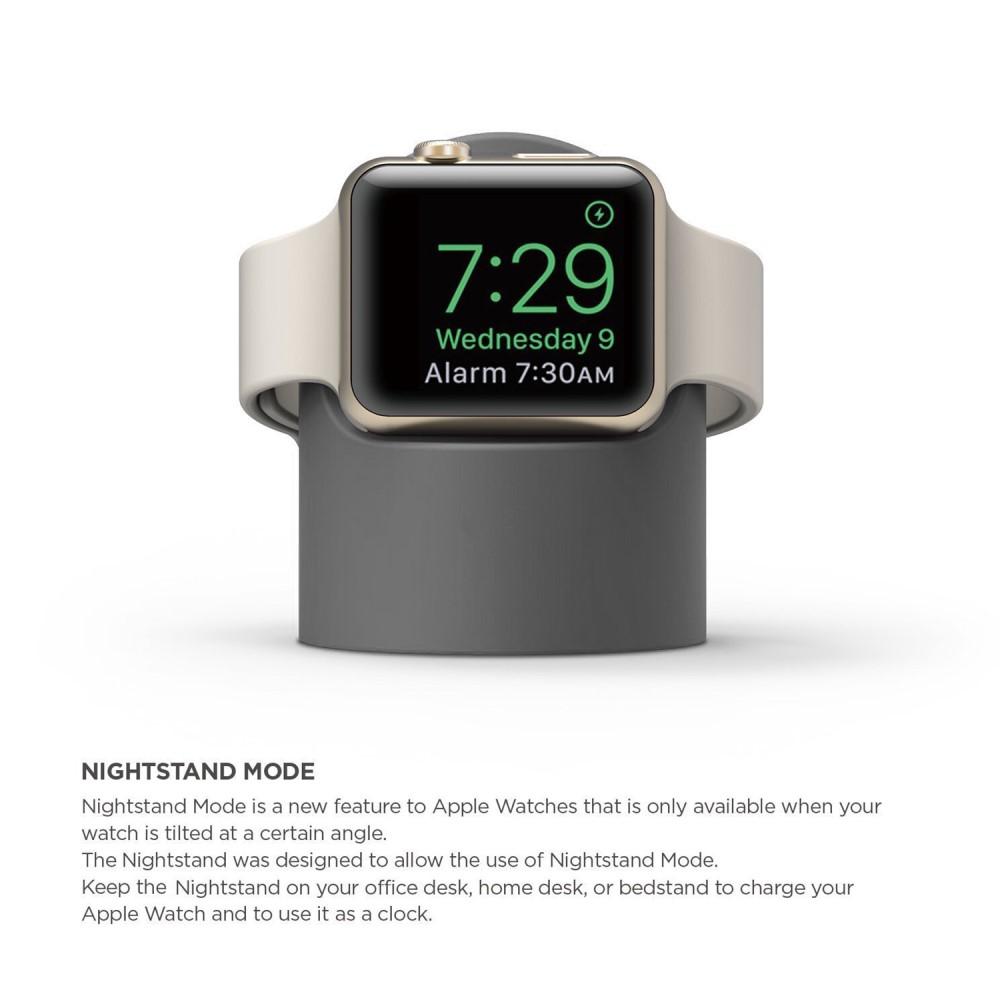 Apple Watch Laddningsställ i silikon, grå