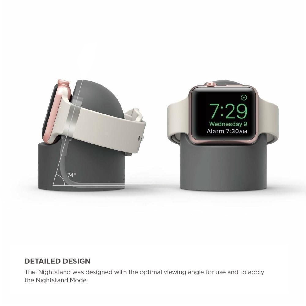 Apple Watch Laddningsställ i silikon, grå