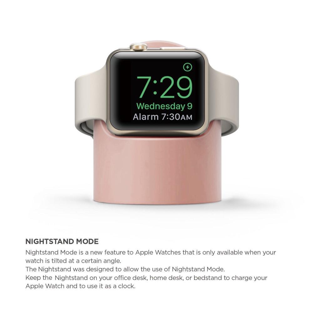 Apple Watch Laddningsställ i silikon, rosa