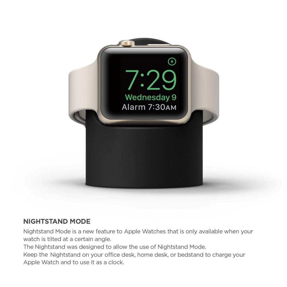 Apple Watch Laddningsställ i silikon, svart