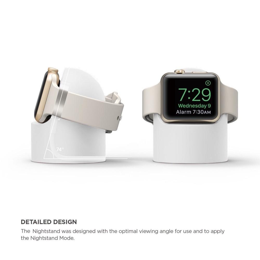 Apple Watch Laddningsställ i silikon, vit