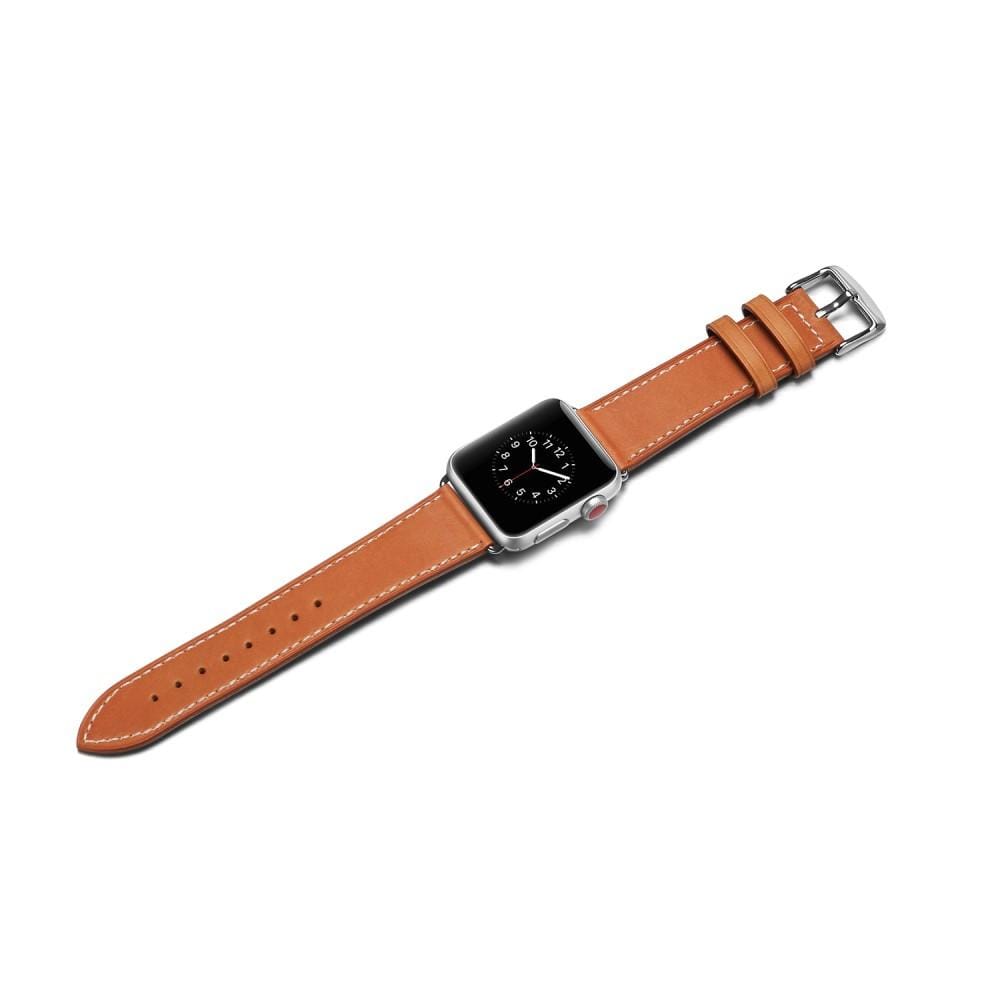 Apple Watch Ultra 2 49mm Armband i äkta läder, cognac