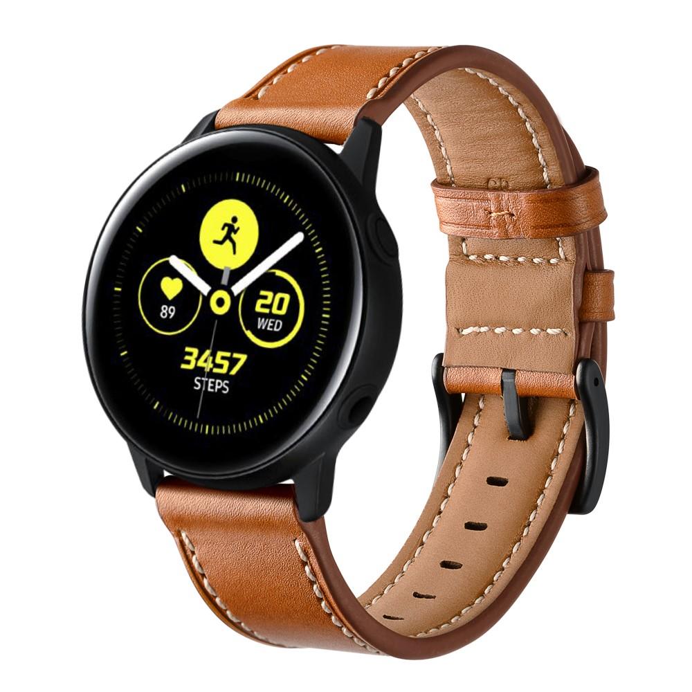 Samsung Galaxy Watch 42mm Armband i äkta läder, Brun