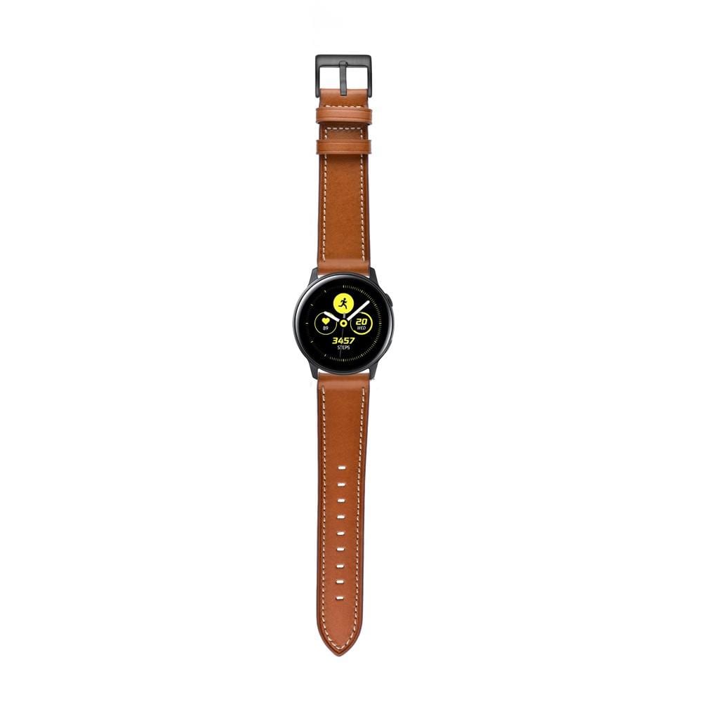 Samsung Galaxy Watch 42mm Armband i äkta läder, Brun