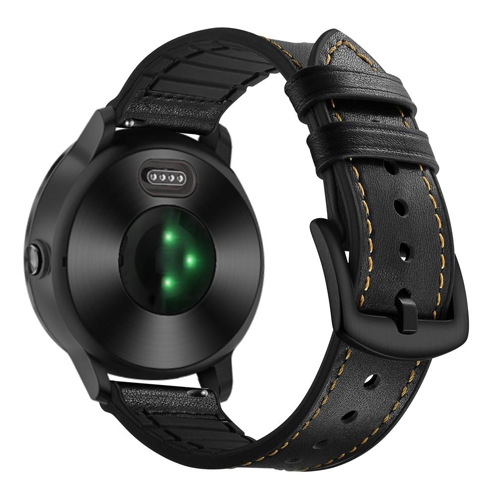 Garmin Vivoactive 3 Armband i äkta läder, svart