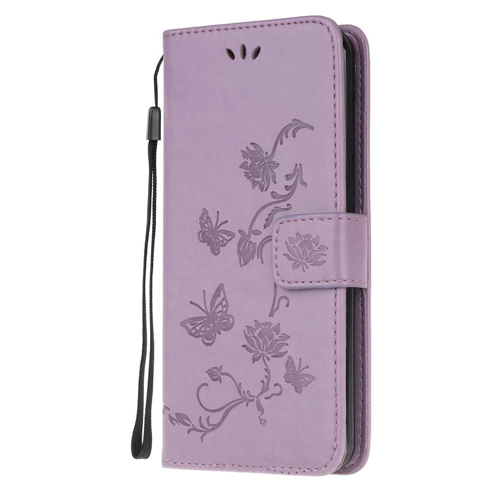 Samsung Galaxy S20 Mobilfodral med fjärilar, lila