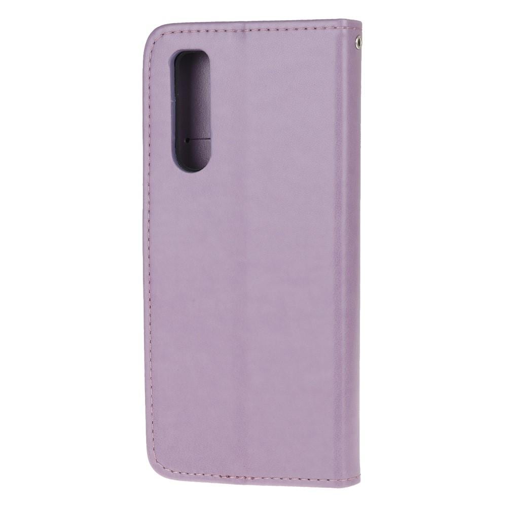 Sony Xperia 5 Mobilfodral med fjärilar, Lila