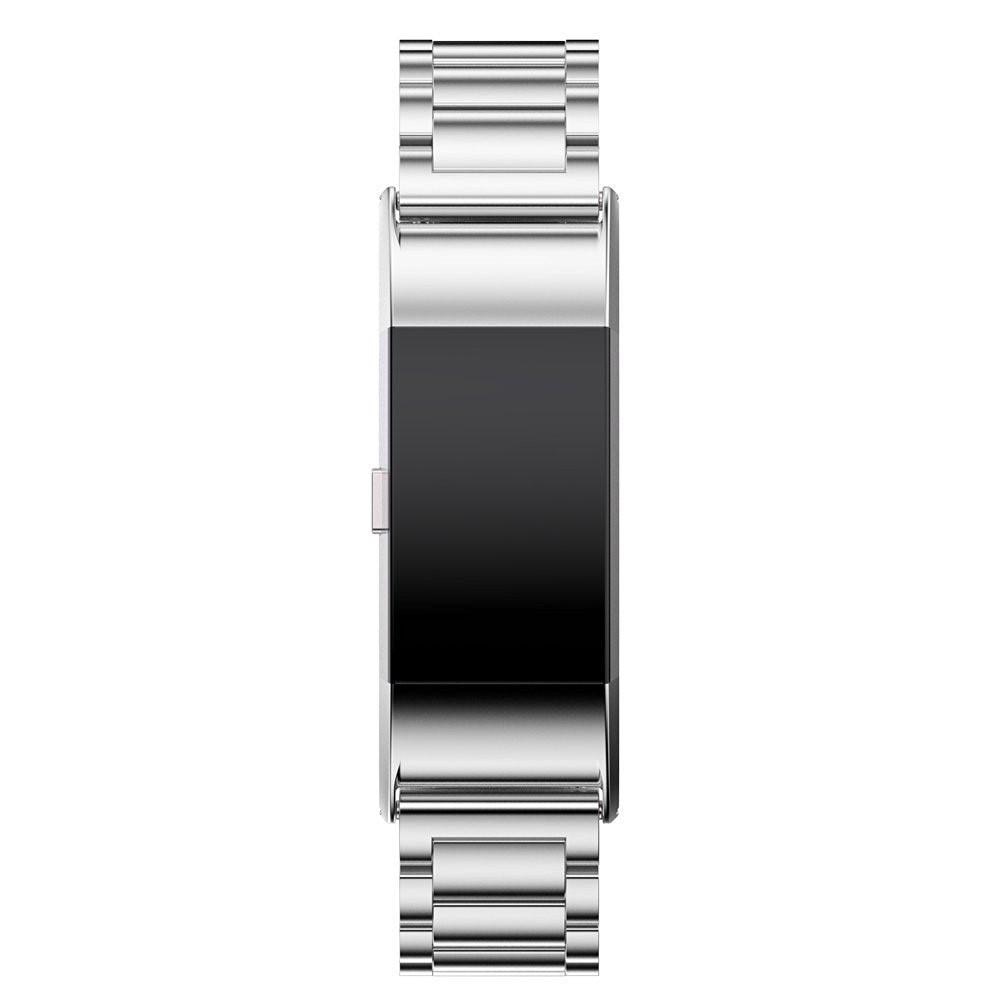 Fitbit Charge 2 Stilrent länkarmband i metall, silver