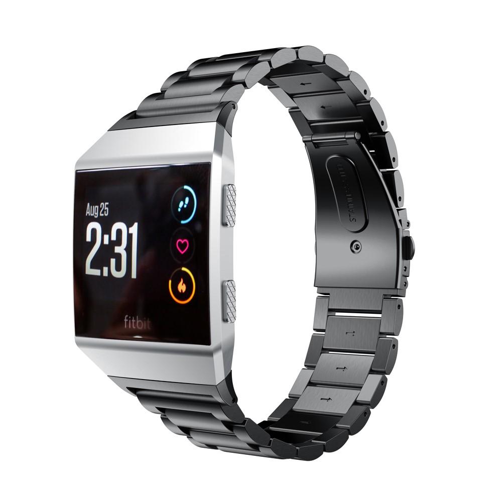 Fitbit Ionic Stilrent länkarmband i metall, Svart