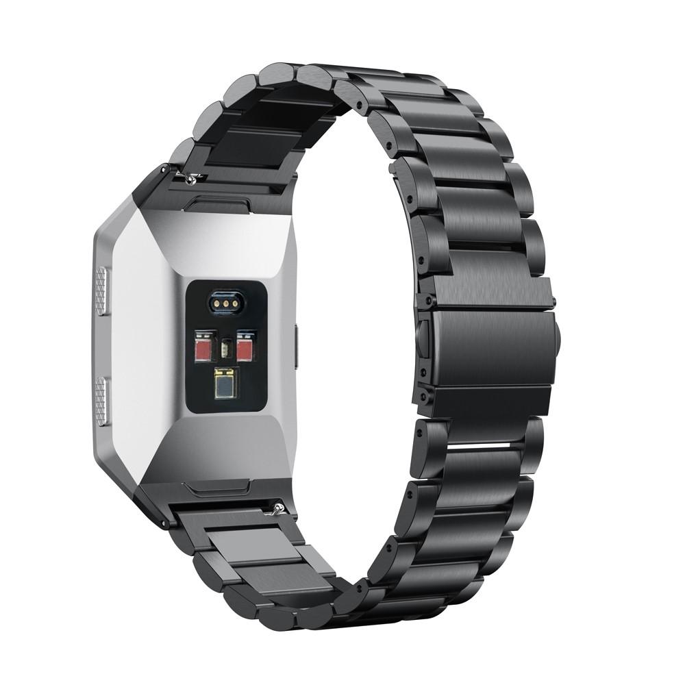 Fitbit Ionic Stilrent länkarmband i metall, Svart