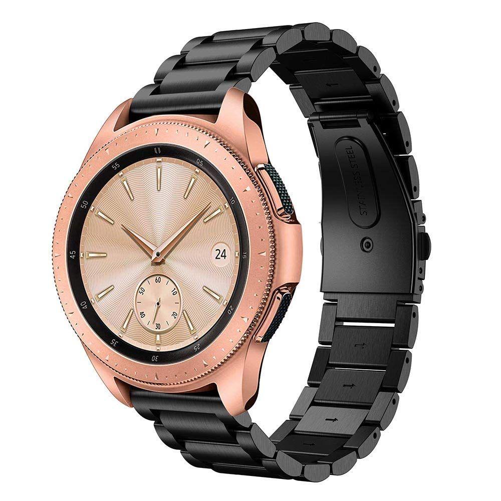Samsung Galaxy Watch 42mm Stilrent länkarmband i metall, Svart