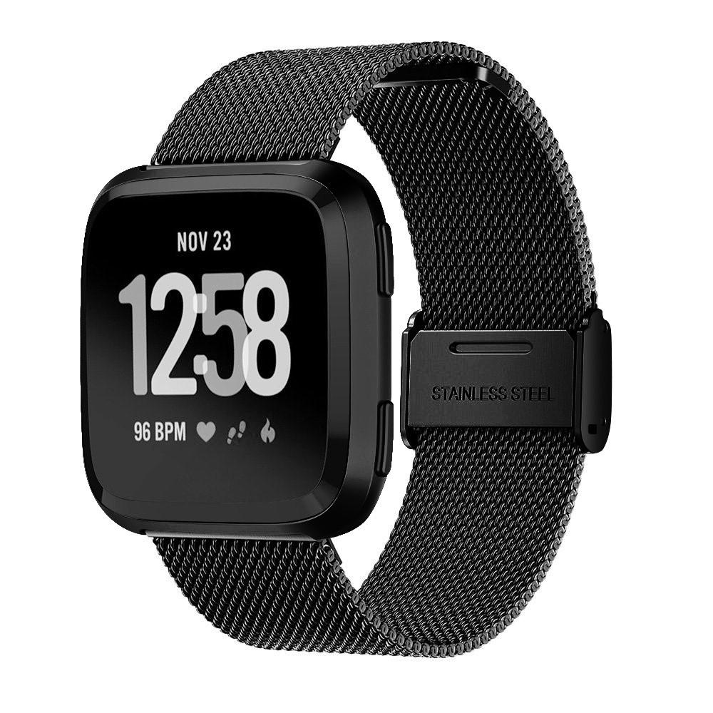 Fitbit Versa/Versa 2 Armband i mesh, Svart
