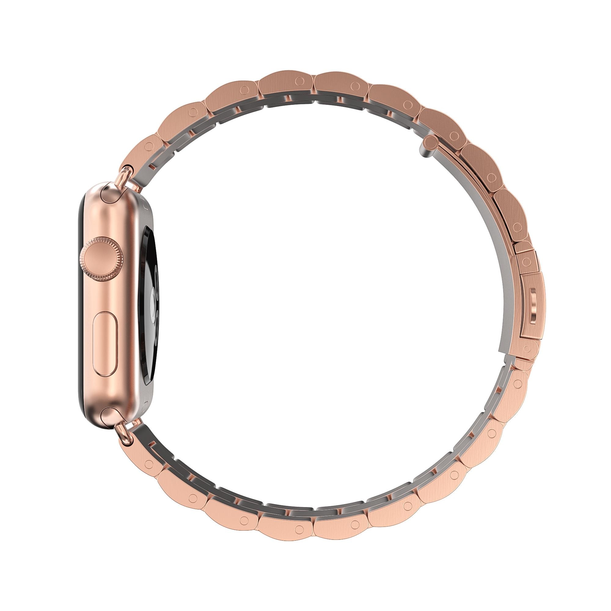 Apple Watch Ultra 2 49mm Stilrent länkarmband i metall, roséguld