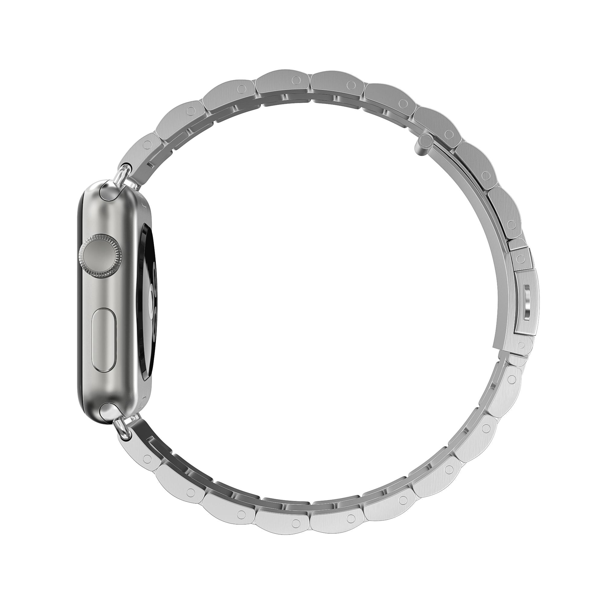 Apple Watch Ultra 2 49mm Stilrent länkarmband i metall, silver