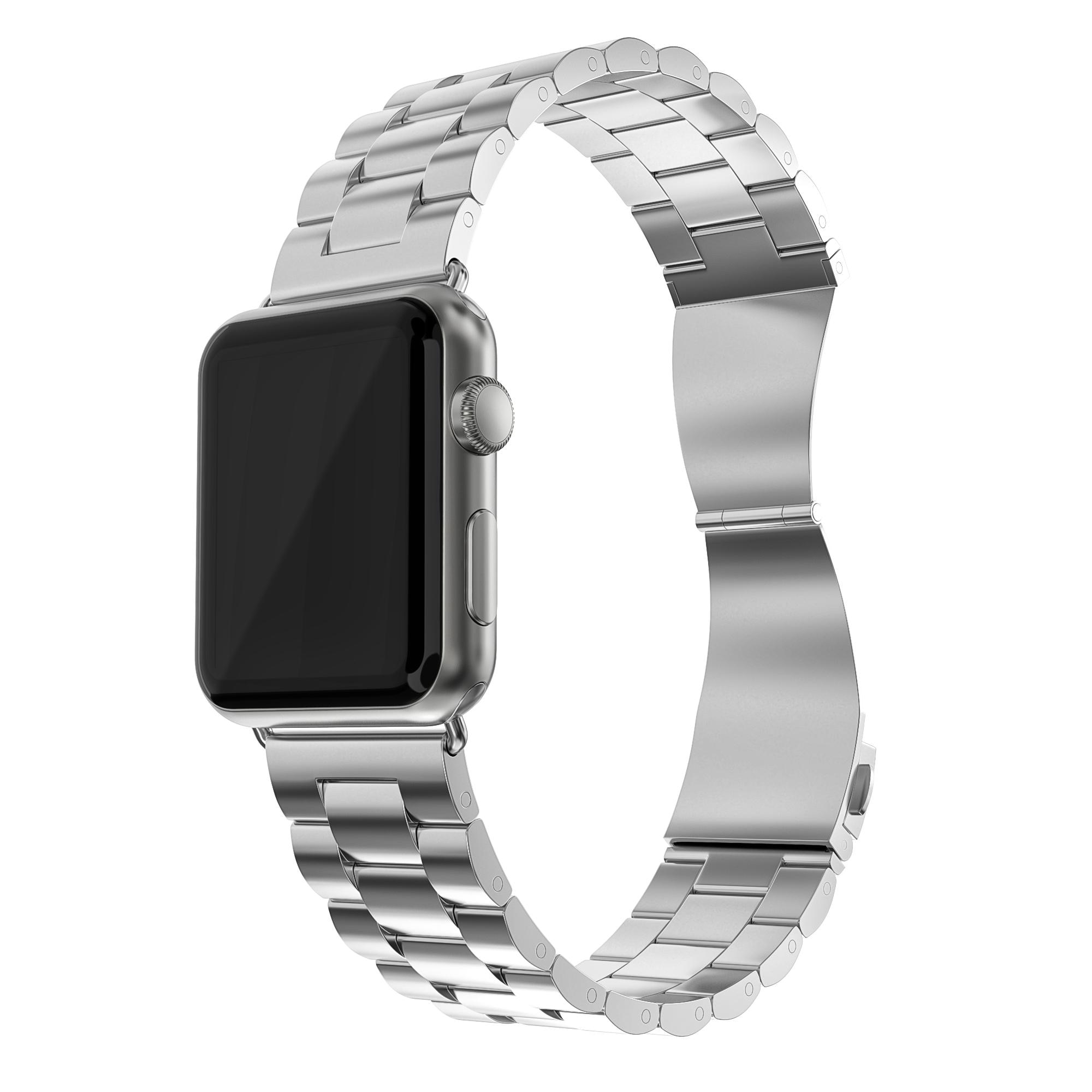 Apple Watch Ultra 2 49mm Stilrent länkarmband i metall, silver