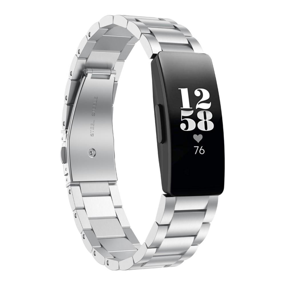 Fitbit Inspire/Inspire HR/Inspire 2 Stilrent länkarmband i metall, Silver