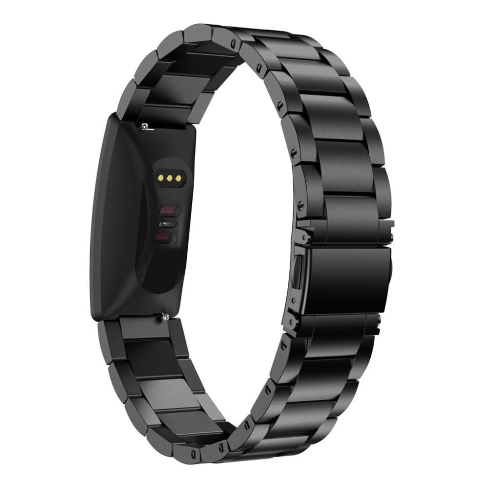 Fitbit Inspire/Inspire HR/Inspire 2 Stilrent länkarmband i metall, svart