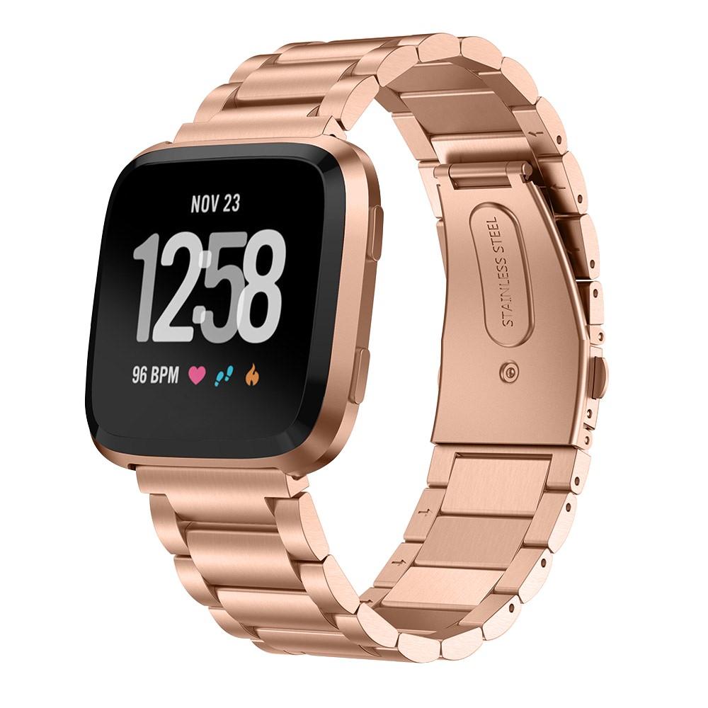 Fitbit Versa/Versa Lite/Versa 2 Stilrent länkarmband i metall, roséguld