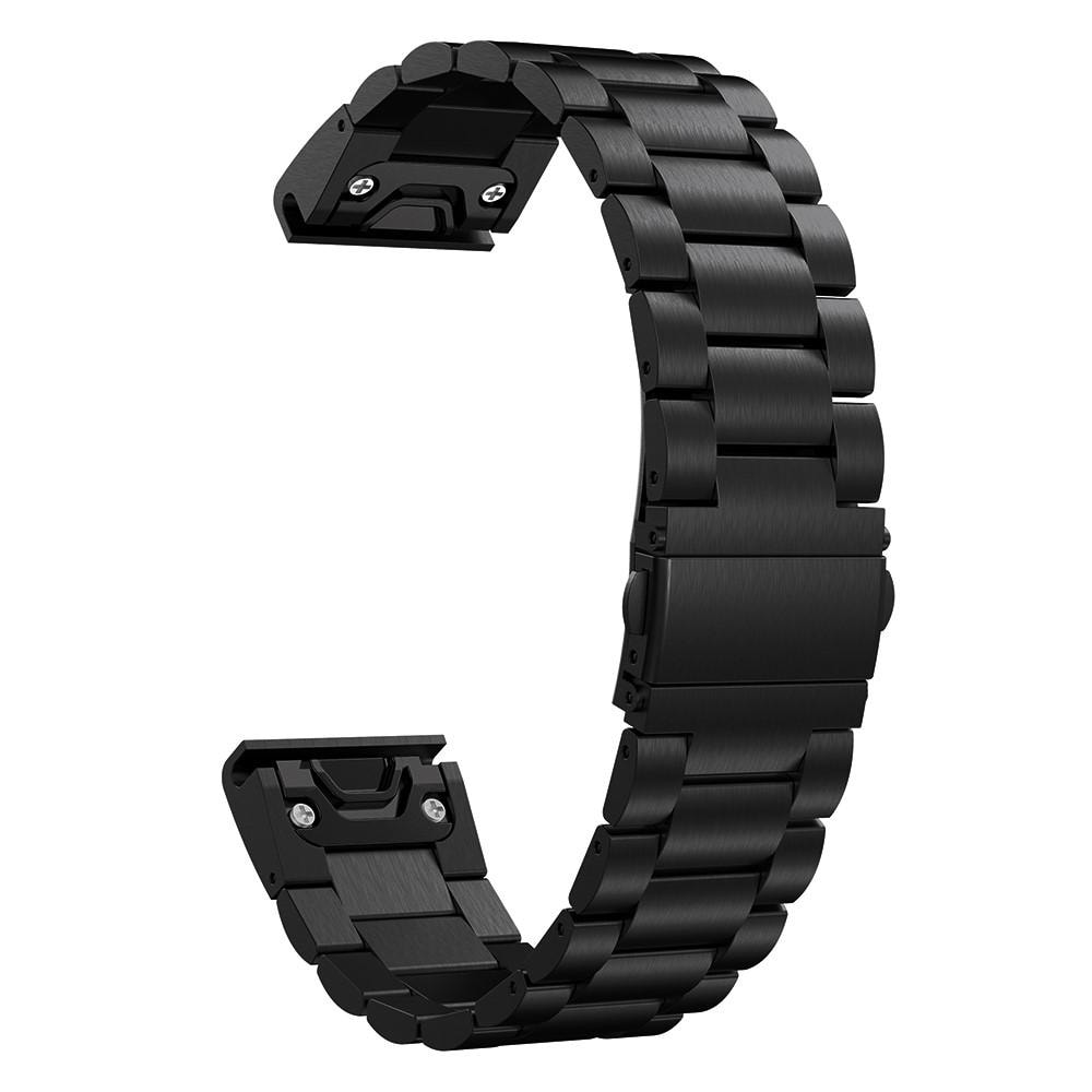 Garmin Forerunner 965 Stilrent länkarmband i metall, Svart