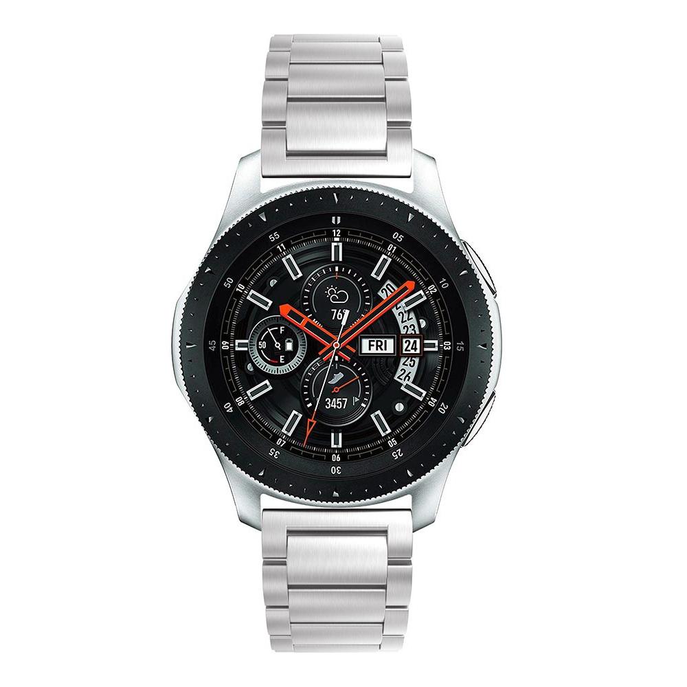 Samsung Galaxy Watch 46mm Stilrent länkarmband i metall, silver