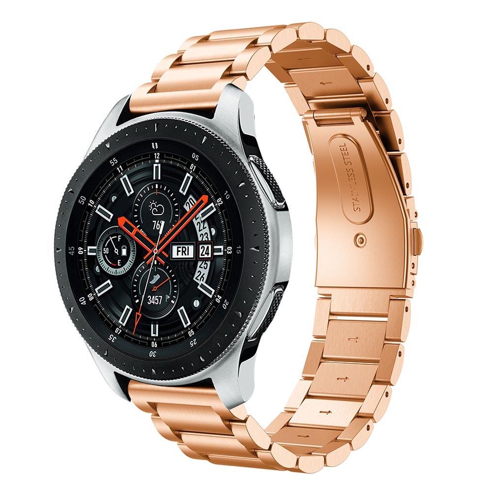 Samsung Galaxy Watch 46mm Stilrent länkarmband i metall, Roséguld