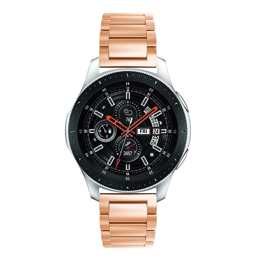Samsung Galaxy Watch 46mm Stilrent länkarmband i metall, Roséguld