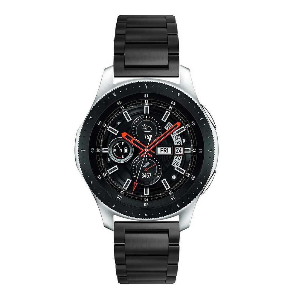 Samsung Galaxy Watch 46mm Stilrent länkarmband i metall, Svart