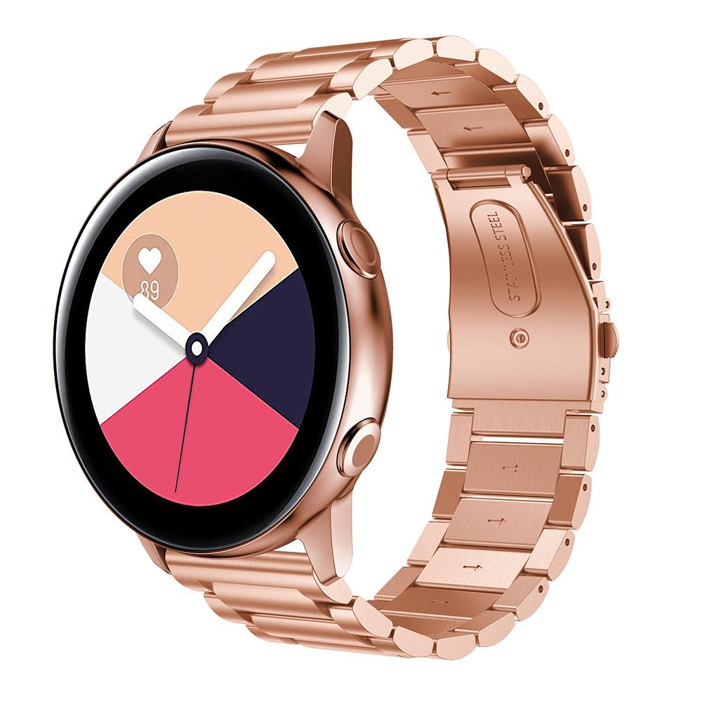 Samsung Galaxy Watch Active Stilrent länkarmband i metall, Roséguld