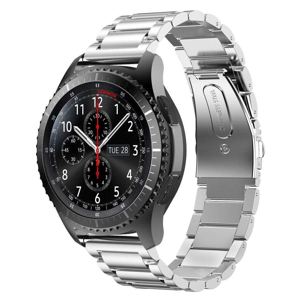 Samsung Gear S3 Frontier/S3 Classic Stilrent länkarmband i metall, silver