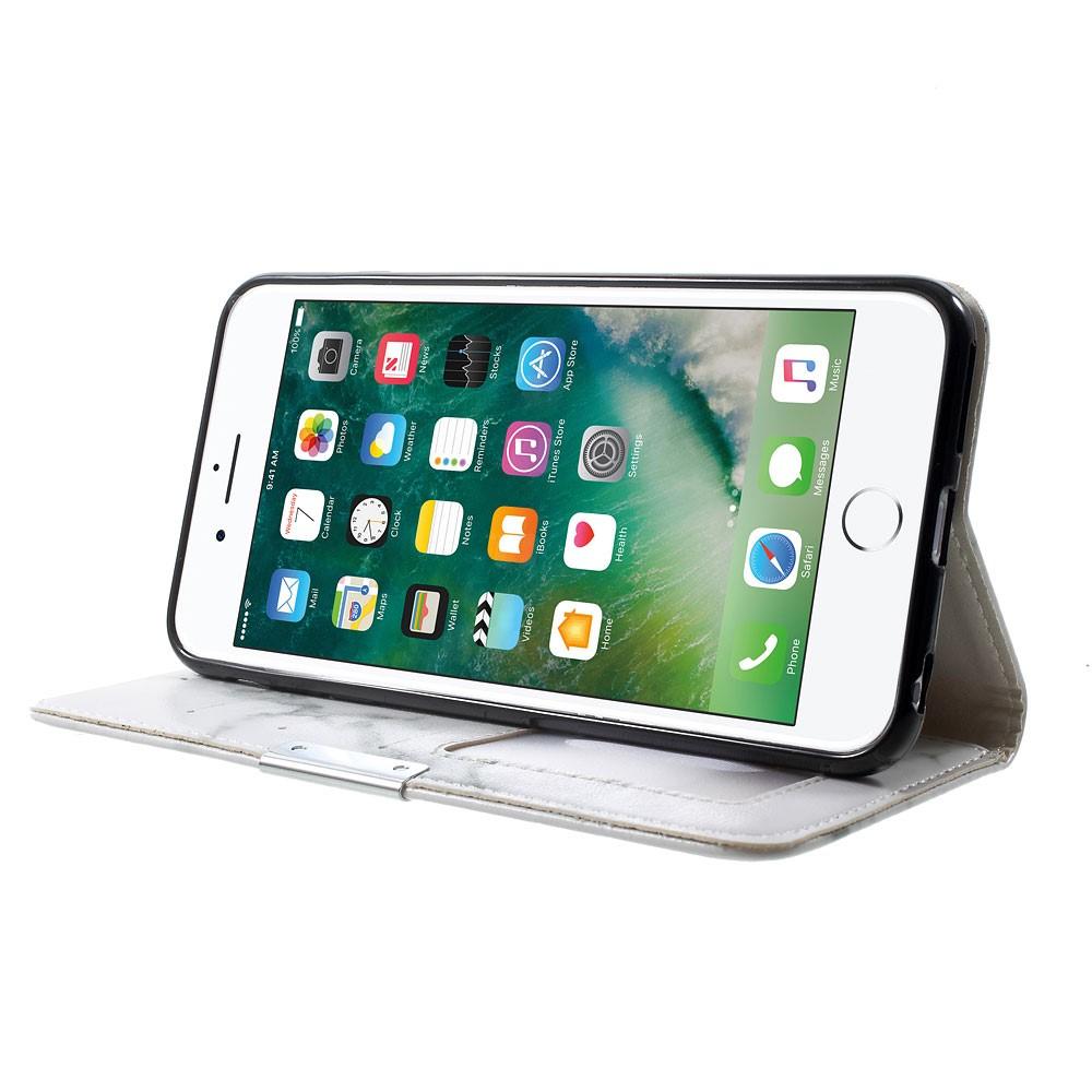 iPhone 6/6S Enkelt mobilfodral, vit marmor