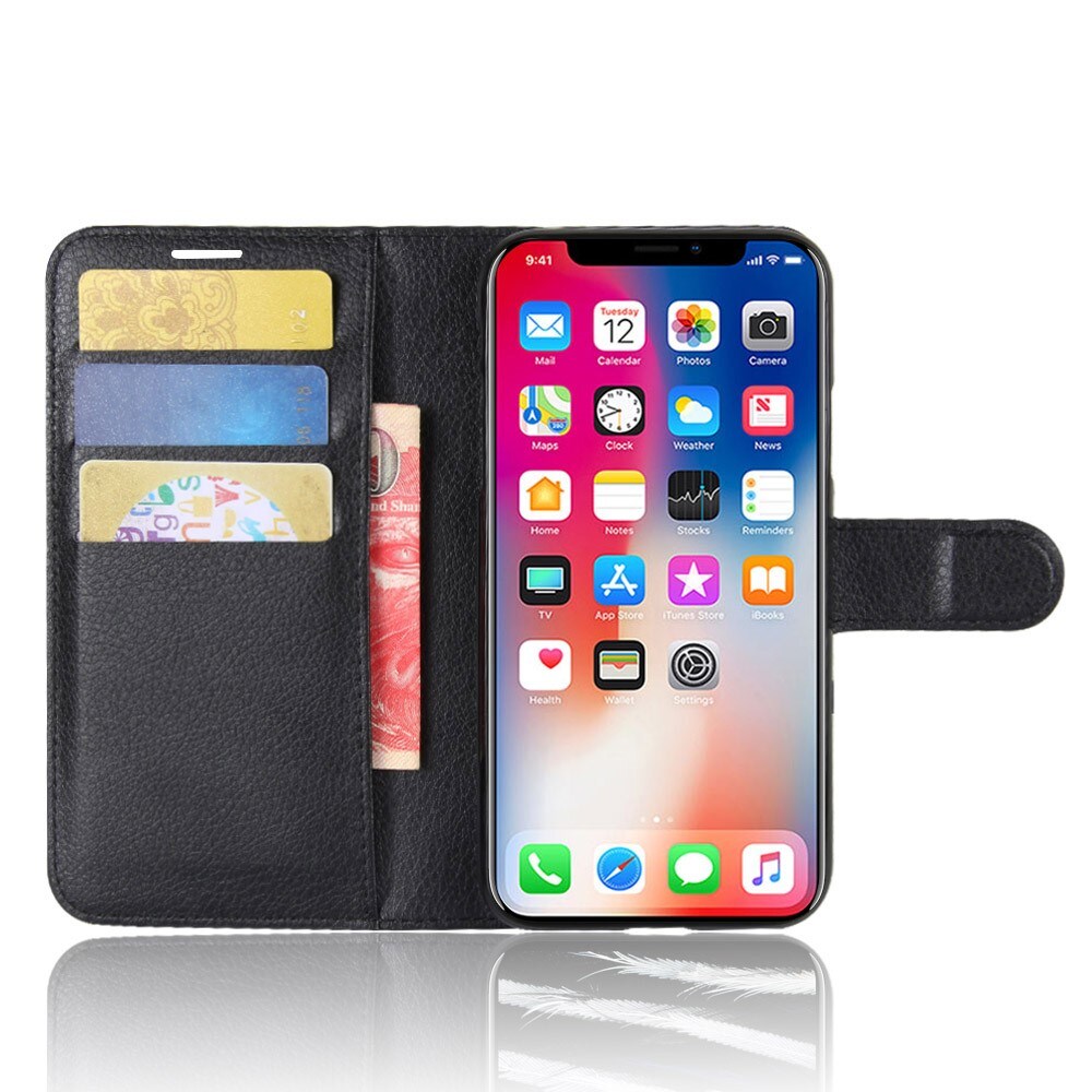 iPhone X/XS Enkelt mobilfodral, Svart