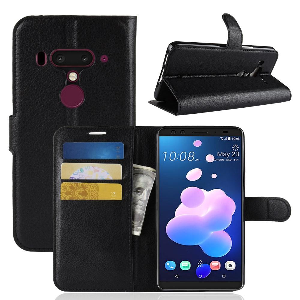 HTC U12+ Enkelt mobilfodral, Svart