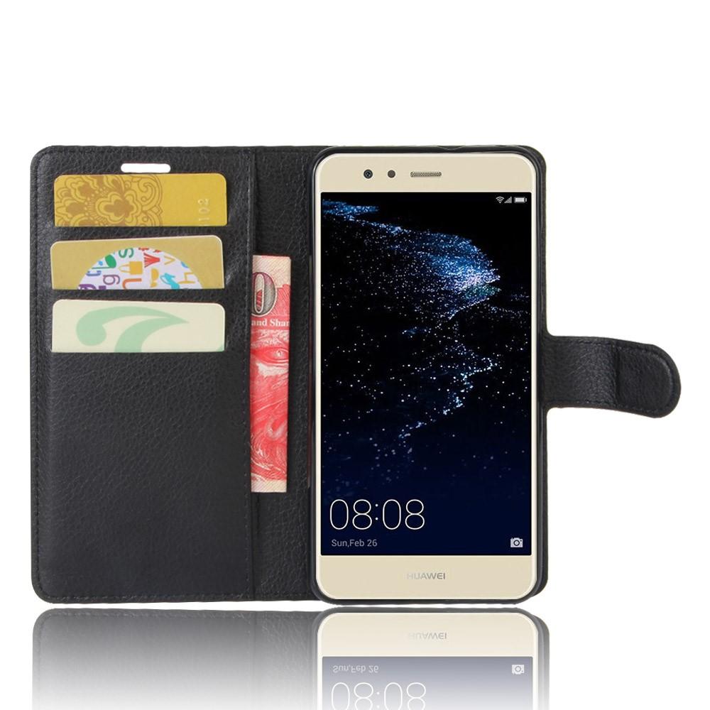 Huawei P10 Lite Enkelt mobilfodral, Svart