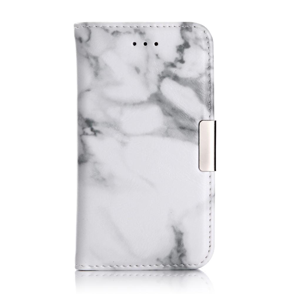 iPhone SE/5S/5 Enkelt mobilfodral, vit marmor