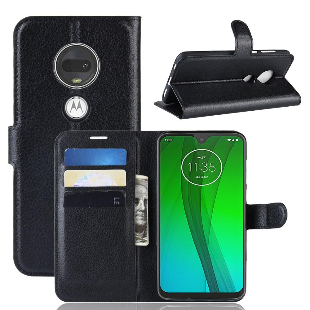 Motorola Moto G7 Plus/Moto G7 Enkelt mobilfodral, Svart