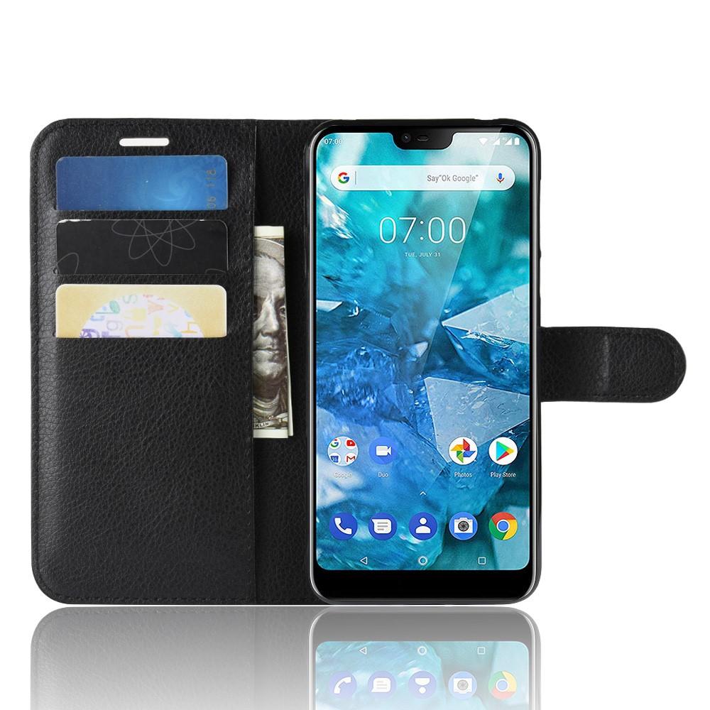 Nokia 7.1 Enkelt mobilfodral, Svart