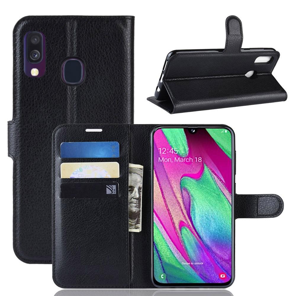 Samsung Galaxy A40 Enkelt mobilfodral, svart