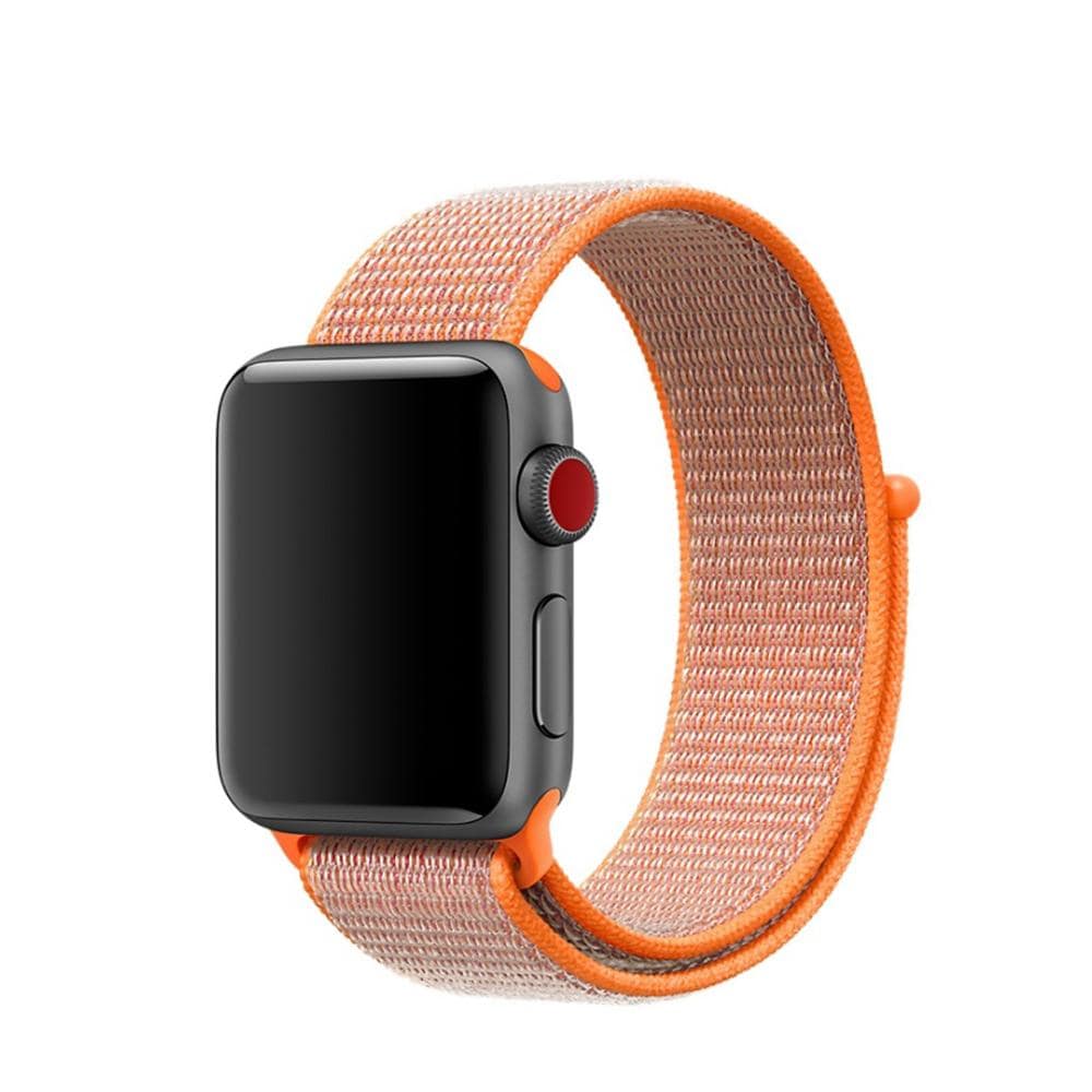 Apple Watch 45mm Series 9 Armband i nylon, orange