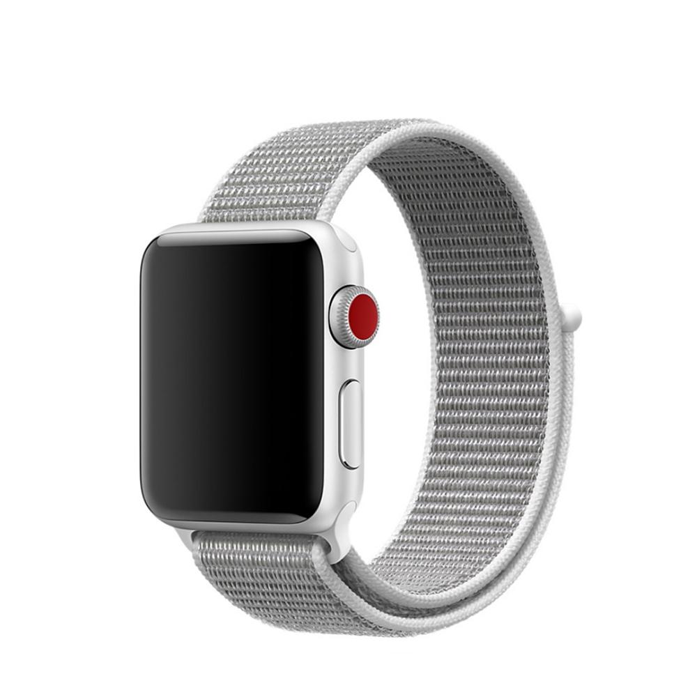 Apple Watch 45mm Series 7 Armband i nylon, grå