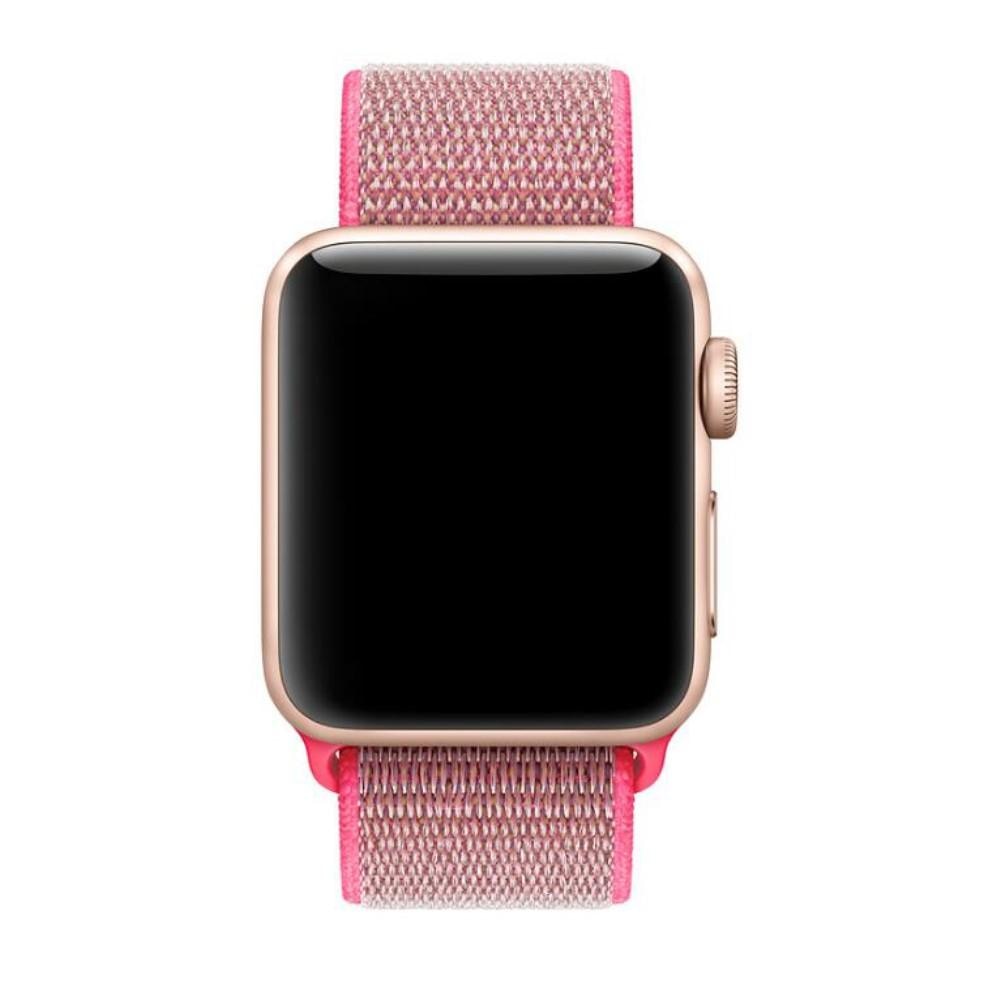 Apple Watch SE 44mm Armband i nylon, rosa