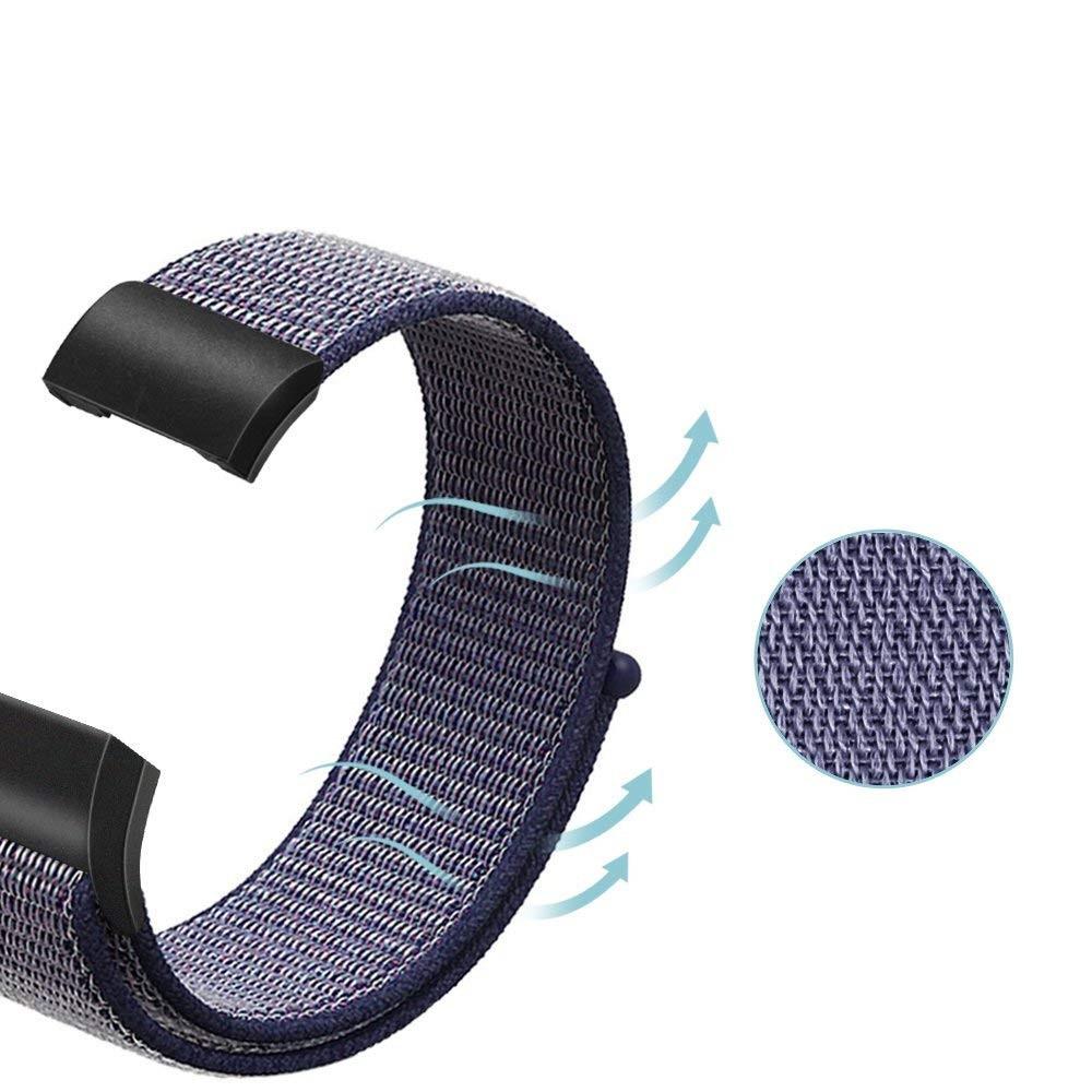 Fitbit Charge 3/4 Armband i nylon, blå
