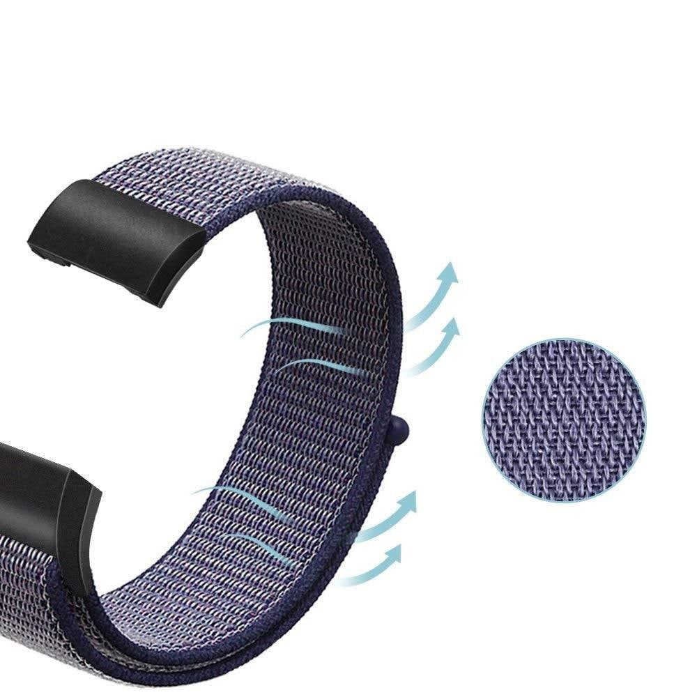 Fitbit Charge 3/Charge 4 Armband i nylon, Blå