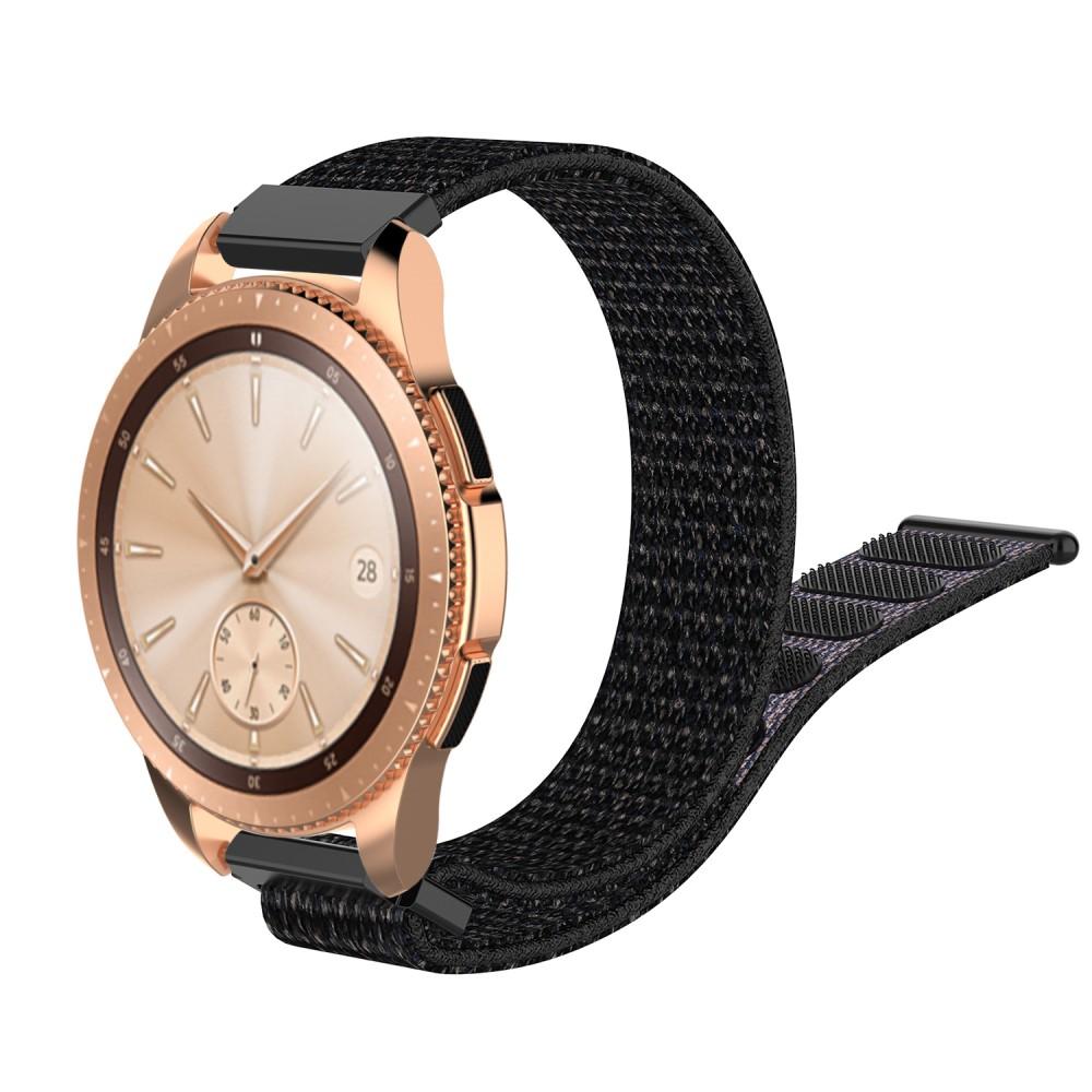 Samsung Galaxy Watch 42mm Armband i nylon, Svart